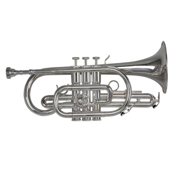 Schagerl "Shepherd's Crook" Bb Cornet - Silver Plated Finish