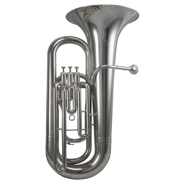 Schagerl 800S 3-Valve Compact 3/4 Eb Tuba - Silver Plated Finish