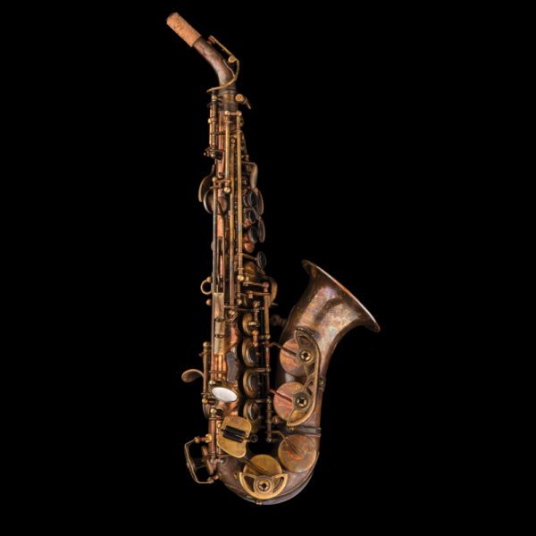 Schagerl Superior 1VB Curved Bb Soprano Saxophone - Vintage finish