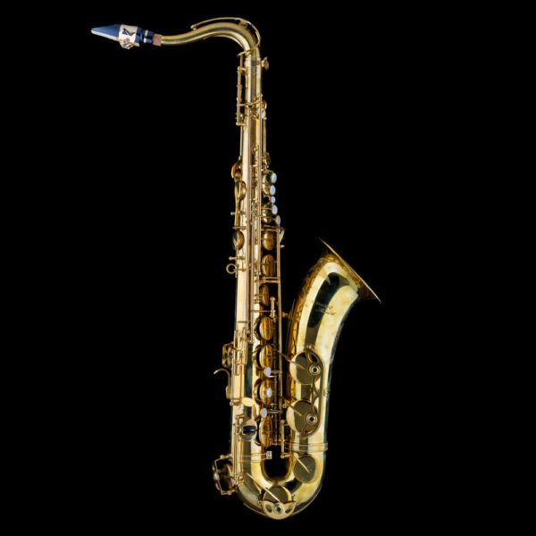 Schagerl Model 66 Bb Tenor Saxophone, with high F# key - Raw brass, unlacquered finish