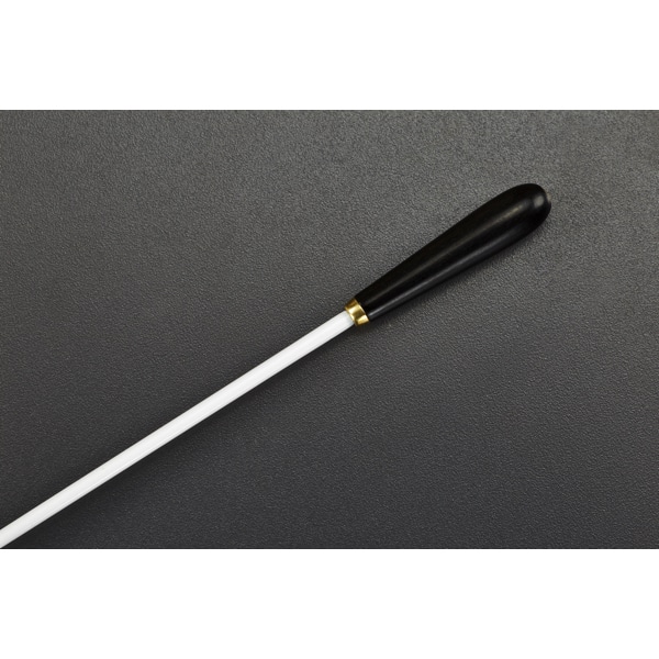 TAKT 13″ White Carbon Fibre Conducting Baton Small Ebony Tear Drop