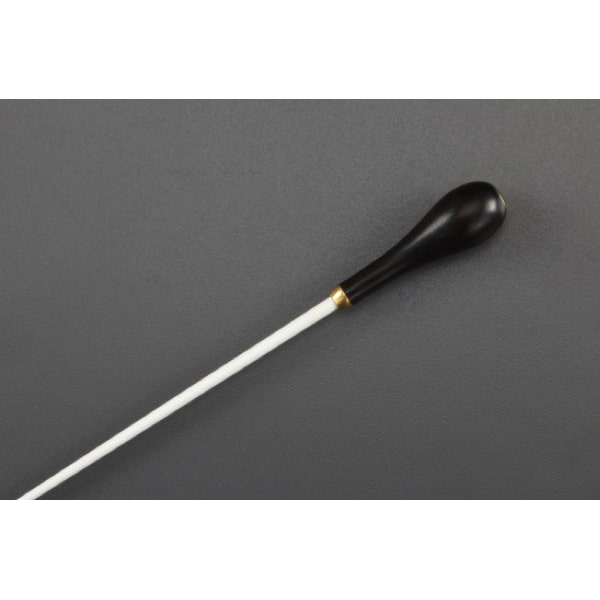 TAKT 15″ White Carbon Fibre Conducting Baton Pearshaped Ebony Heel