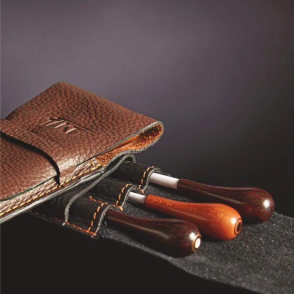 TAKT Soft Case for 3 Batons - Brown Leather