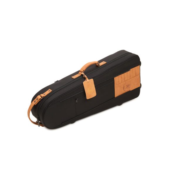 Gard Elite Cut Bell Bass Trombone Gig Bag - Synthetic Black w/ Tan Trim