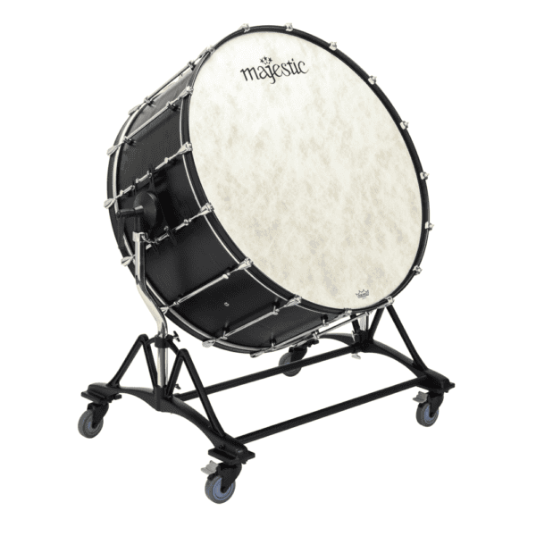 Majestic Concert Black Series Concert Bass Drum with Concert Style Tilting Stand